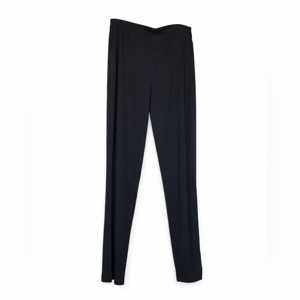 Chico’s Size 3 Black Pull On Straight Leg Stretch Pants